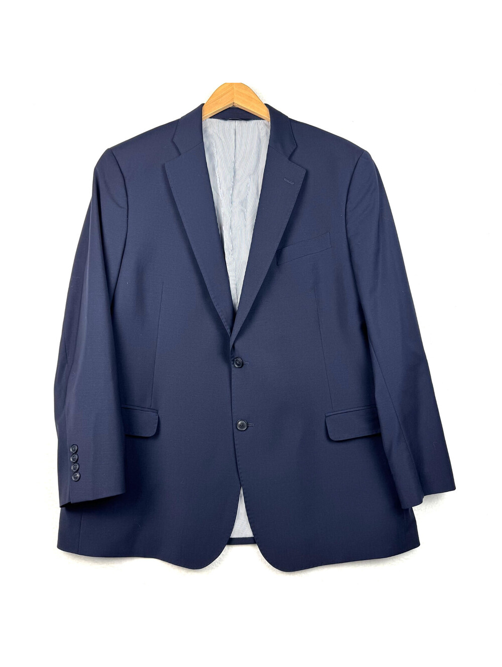 Brooks Brothers 346 Explorer Fitzgerald Fit Navy Blue Mens 46R Sport Coat Blazer